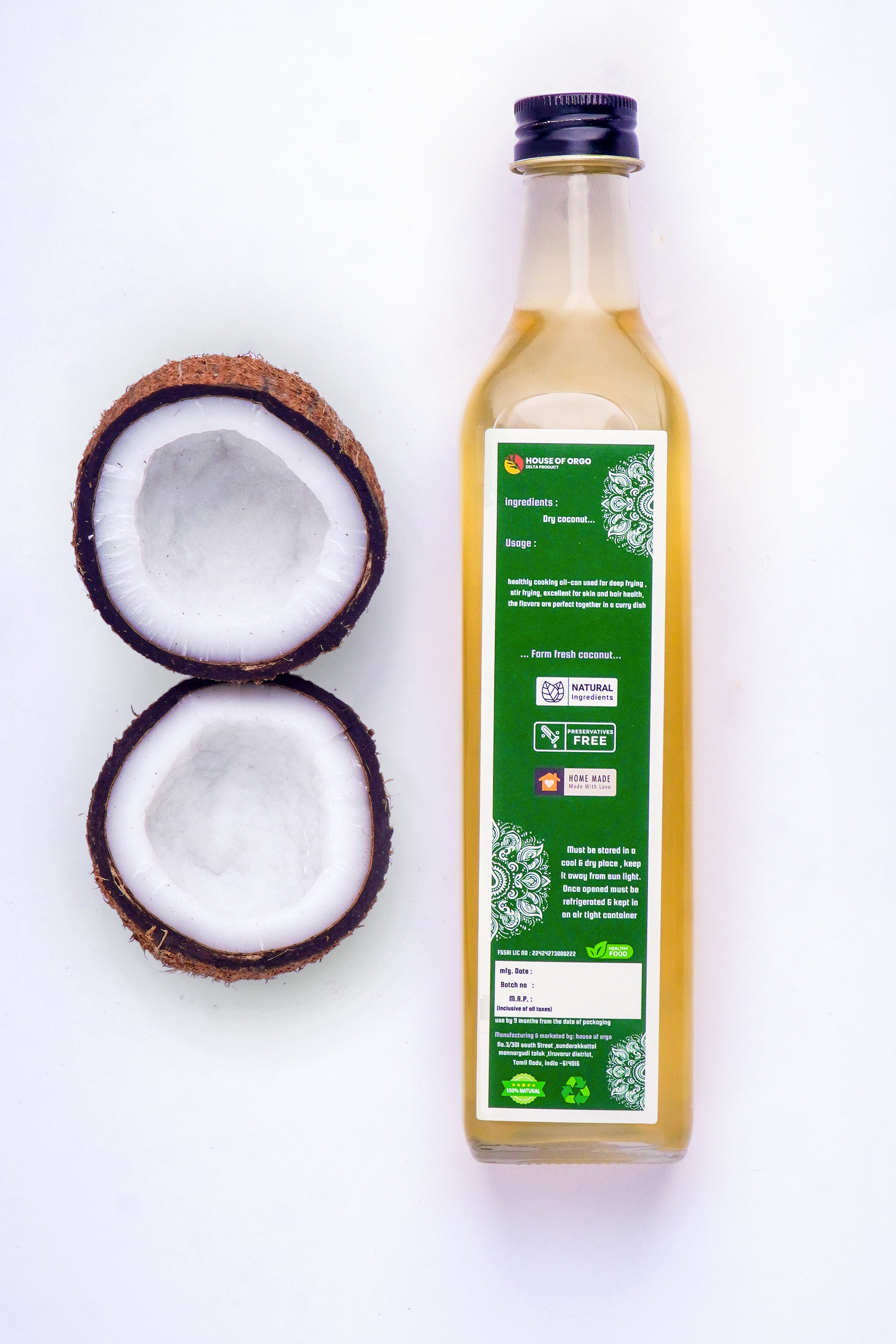 Coconut Oil | 100% Pure,Unrefined & sulphur free